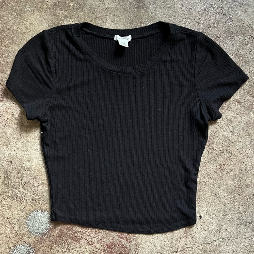 Crop fitted tee